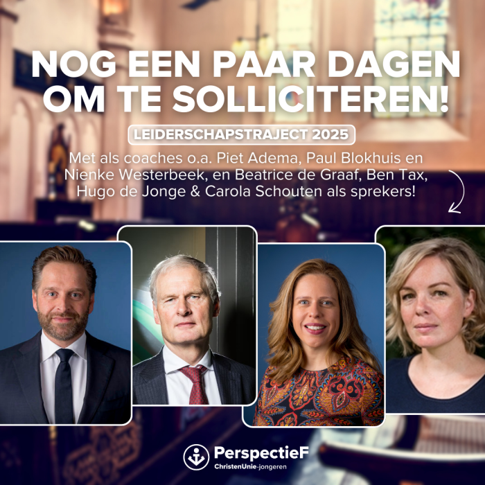 Nog een paar dagen om te solliciteren!